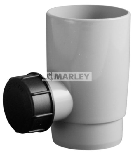 SIMPLEX ESŐVÍZGYŰJTŐ TÚLFOLYÁSGÁTLÓ VAL 53MM SZÜRKE