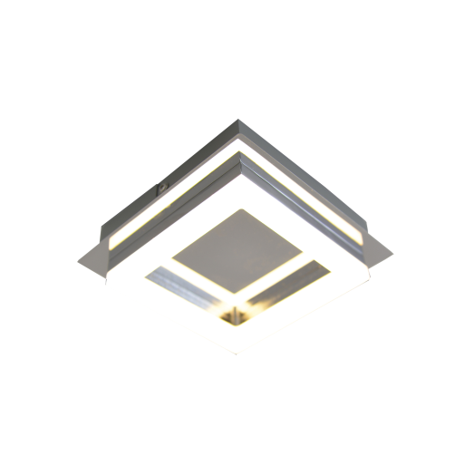 DENIS LED MENNYEZETI LÁMPA 5W 400LM 3000K FÉM/AKRIL KRÓM SZÍNŰ