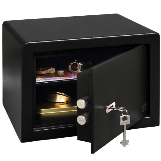 BÚTORSZÉF KULCSOS 350X255X300 MM    SAFE P 2 S MABISZ "S1 "