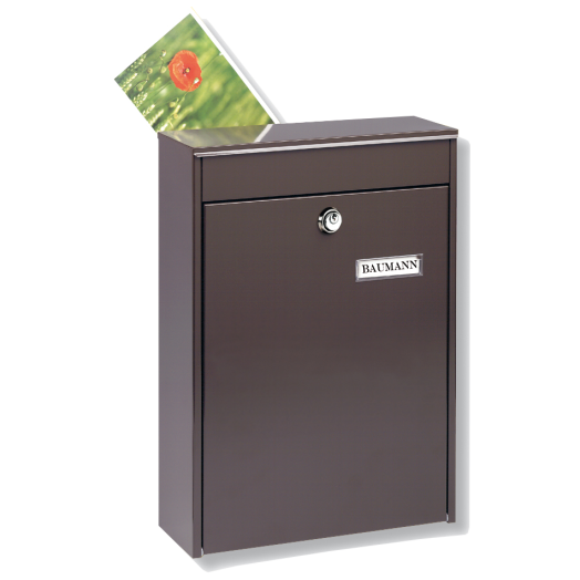 POSTALÁDA LEIPZIG 778 BR BARNA GALVANIZÁLT ACÉL, 397X284X104MM