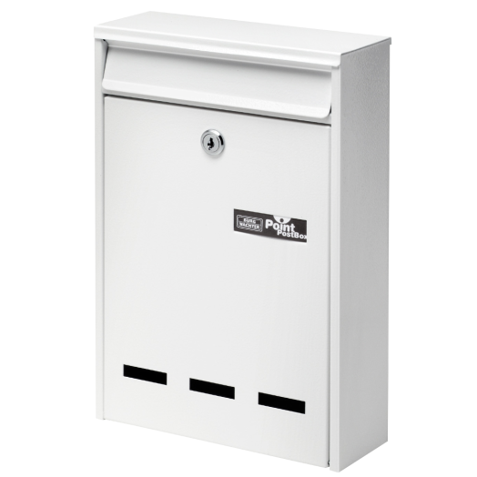 POSTALÁDA POCKET 5871 W FEHÉR       GALVANIZÁLT ACÉL, 315X215X75MM