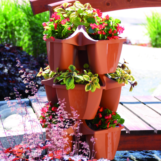 CROWN TARTÓ CSERÉP 48 CM TERRA