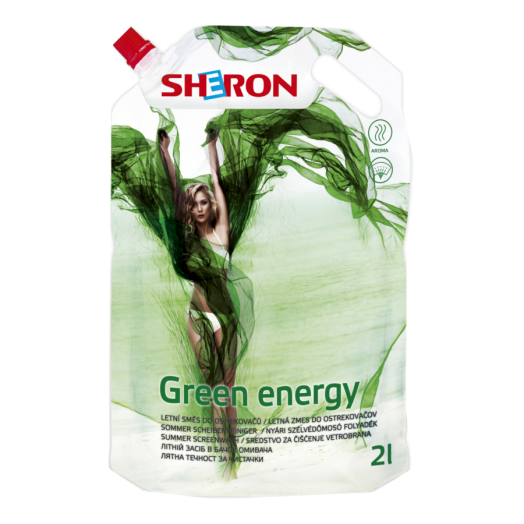 SHERON NYÁRI SZÉLVÉDŐMOSÓ FOLYADÉK  GREEN ENERGY SOFTPACK 2 L