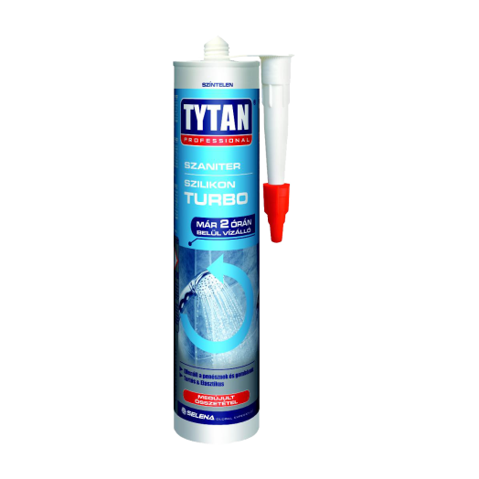 TYTAN TURBO SZANITER SZILIKON SZÍNTELEN, 310ML