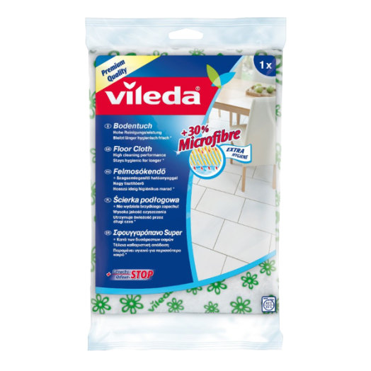 VILEDA ZÖLD FELMOSÓKENDŐ, 30% MIKROSZÁLLAL