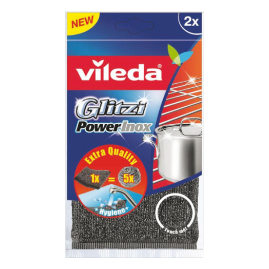 VILEDA INOX POWER PAD X2, SZIVACS ÉS INOX EGYBEN