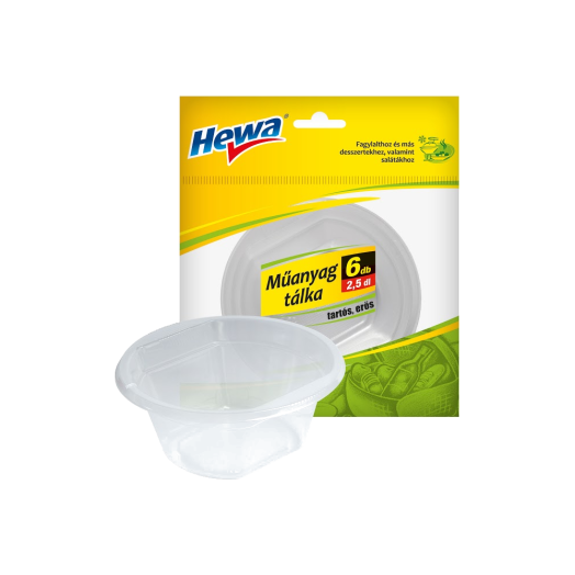 MŰANYAG TÁLKA 2,5DL 6DB