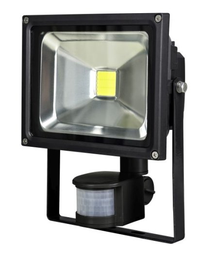 CHIP LED REFLEKTOR 20W 1500LM IP44  6500K FEKETE 50000H MOZG.É (296484)