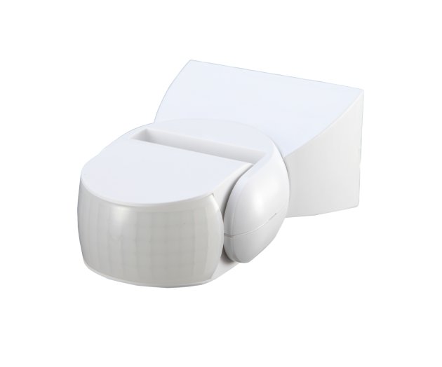 MOZGÁSÉRZÉKELŐ 180°-OS 1200W IP65   MAX.12M FEHÉR FÜGGŐLEGESEN ÁLLÍTHAT