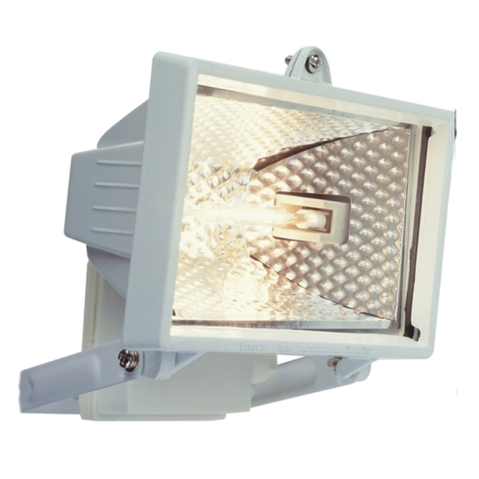 HALOGÉN FÉNYVETŐ 120W,IP44,FEHÉR    2200 LM, 3000 K         (237049)