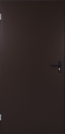 ACÉL TECHNIKAI AJTÓ 100X200CM DIN   BARNA UNI RT02