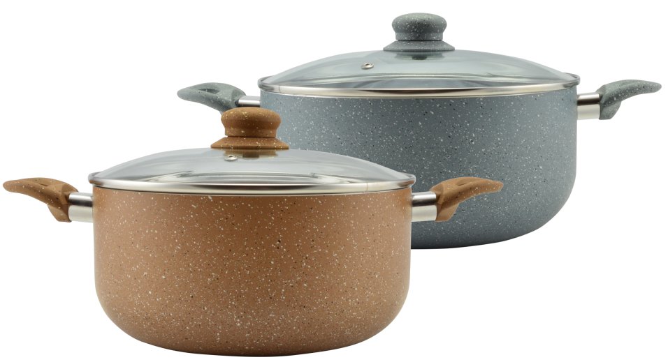 LÁBAS GRANITE 4,5L FEDŐVEL 24CM TAPADÁSMENTES BEVONATTAL