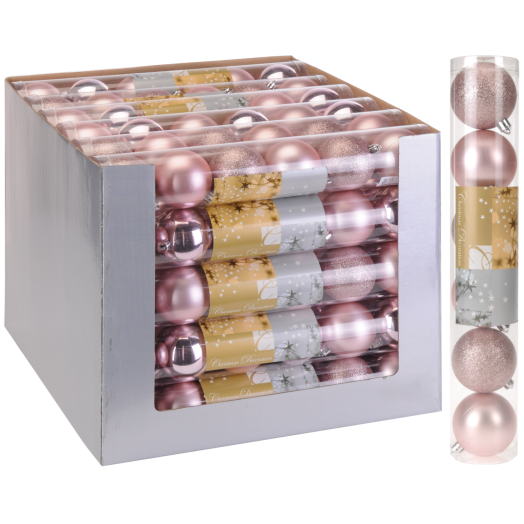 GÖMB SZETT PINK SZÍNBEN 6X60MM      6DB-OS, MŰANYAG             *2016*