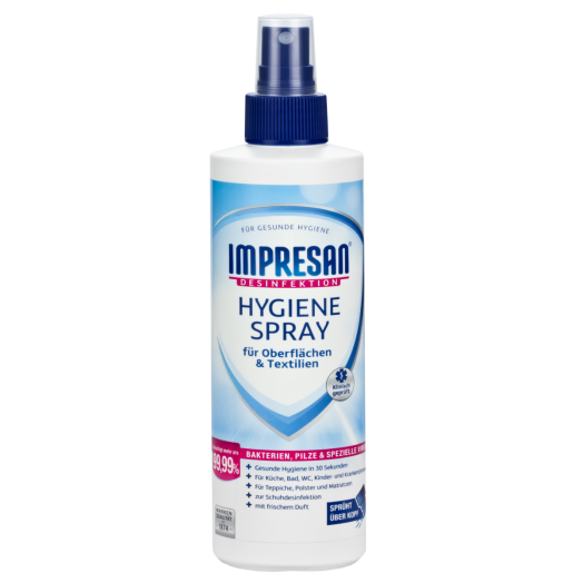 IMPRESAN HIGIÉNIÁS FELÜLETTISZTÍTŐ SPRAY 250ML