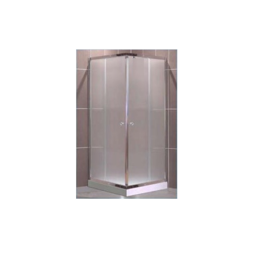 ZUHANYKABIN 80X80X200CM, SZÖGLETES 5MM MATT BIZT.ÜVEG,TÁLCÁVAL
