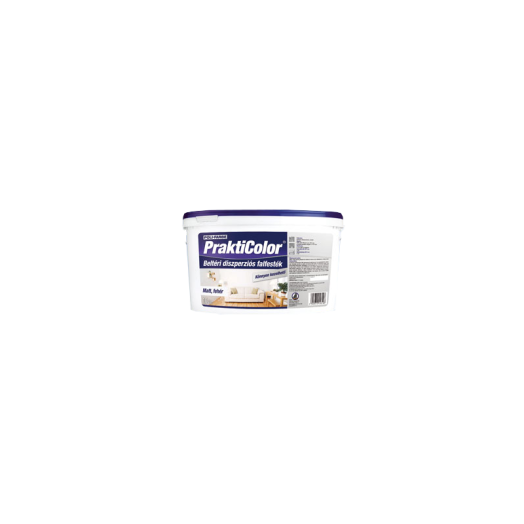PRAKTICOLOR SZÍNES FALFESTÉK 2,5L   ZÖLDALMA  BELT.  V.BÁZISÚ R:232309