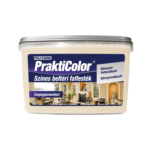 PRAKTICOLOR SZÍNES FALFESTÉK 5L MANGO BELTÉRI V.BÁZISÚ R:246540