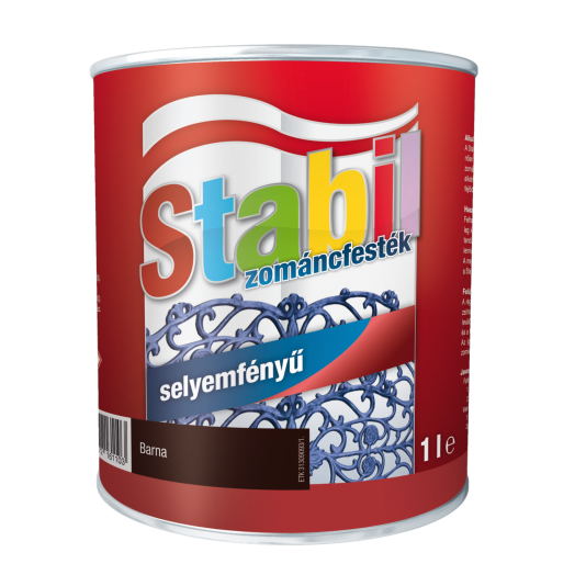 STABIL SELYEMFÉNYŰ ZOMÁNCFESTÉK 1L SZÜRKE R:295822