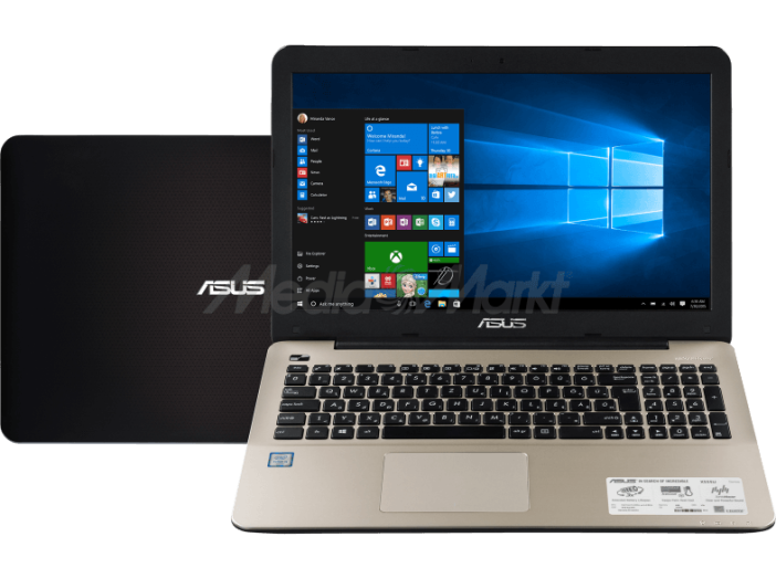 X555UA-XX205T barna notebook (15,6"/Core i5/4GB/1TB/Windows 10)