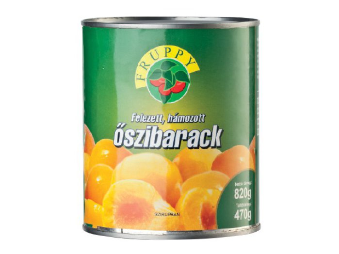 Fruppy felezett őszibarackbefőtt