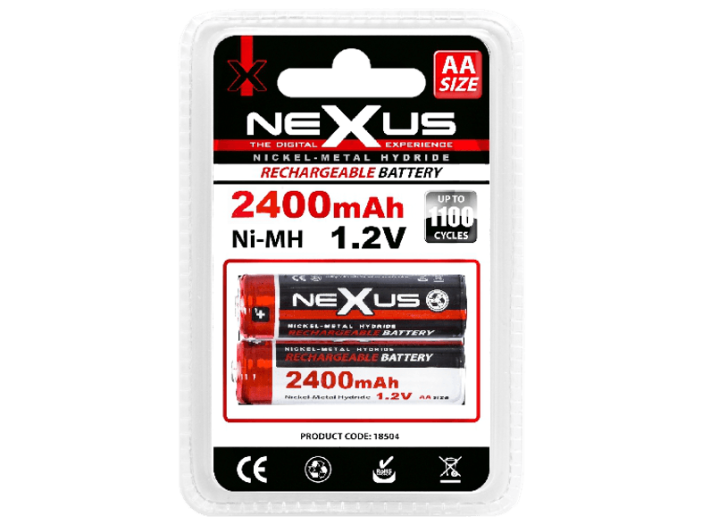 2400mAh AA NI-MH 2db akkumulátor