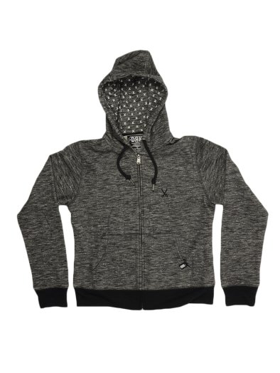 BASIC SWEAT HOODY GRAY MARL