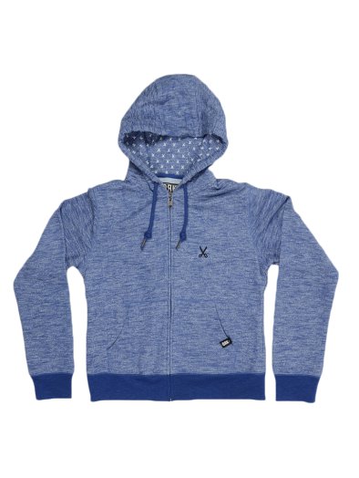 BASIC SWEAT HOODY BLUE MARL