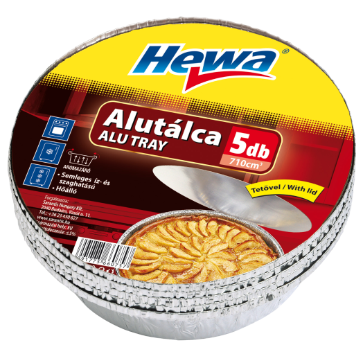 HEWA ALUTÁLCA 710CM3 5DB-OS + FEDÉL
