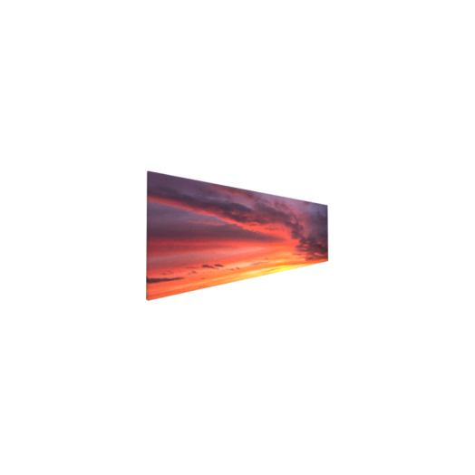 VÁSZONKÉP PANORÁMA 150X50CM FELHŐS NAPLEMENTE