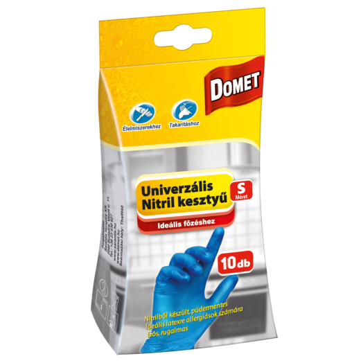 DOMET UNIVERZÁLIS NITRIL GUMIKESZTYŰ S 10DB