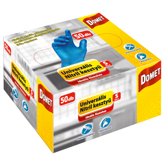 DOMET UNIVERZÁLIS NITRIL GUMIKESZTYŰ S 50DB