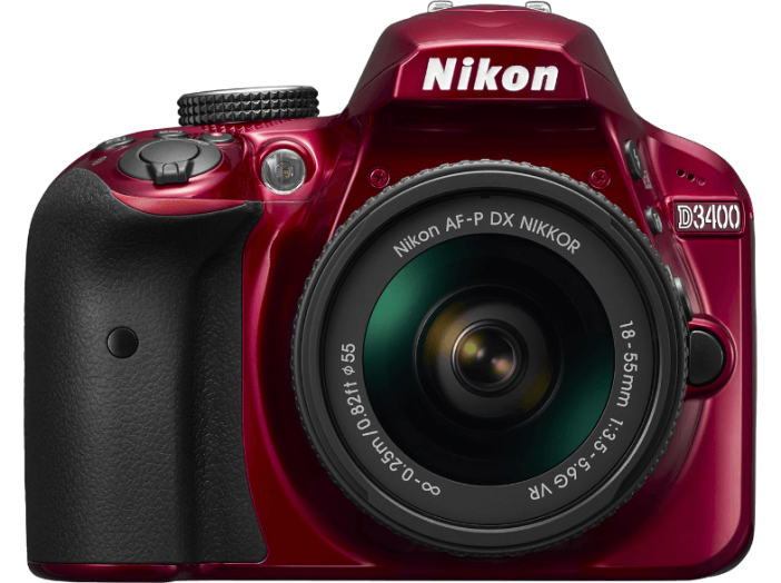 D3400 + AF-P 18-55 VR vörös Kit