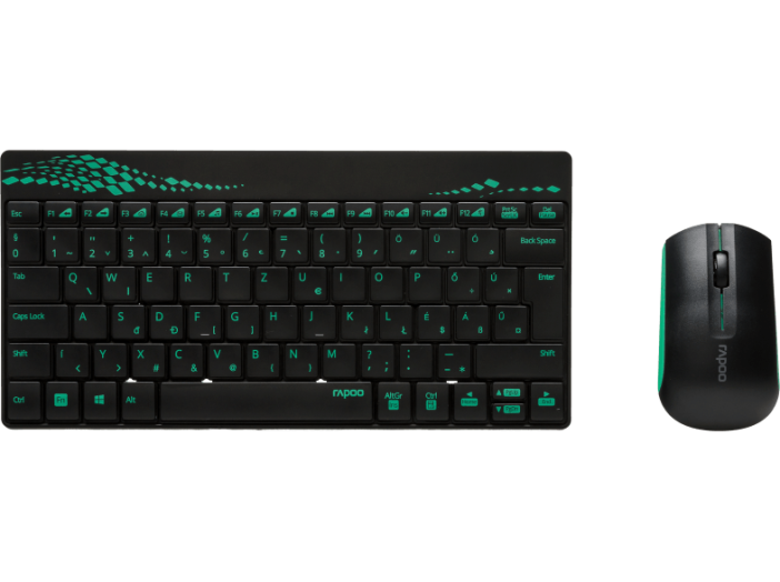 fekete-zöld vezeték nélküli desktop (155400)