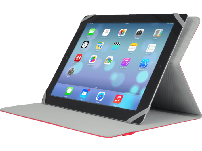 piros univerzális állvánnyá alakítható tablet tok 8" (TUC20-8-REd)
