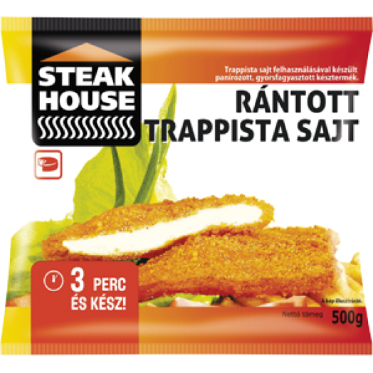 Rántott trappista sajt 1 198 Ft/kg