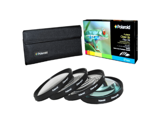makrószett + 4 db-os szűrőtok, 55 mm