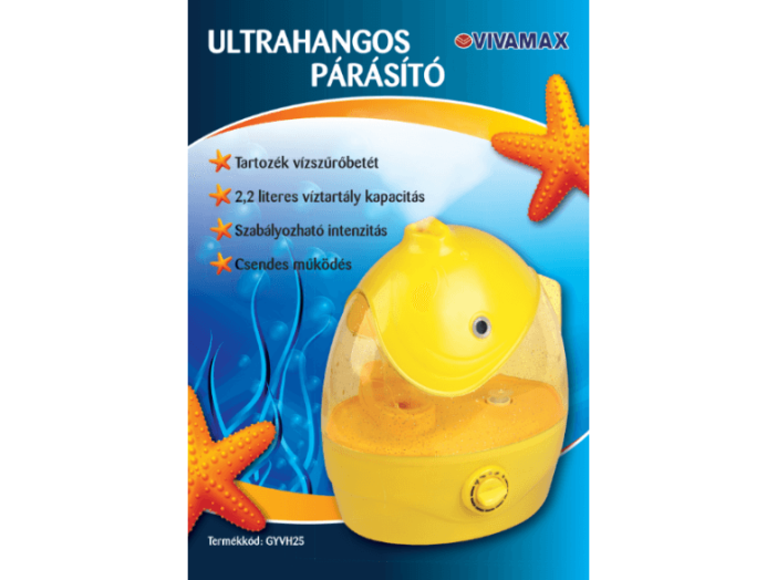 GYVH25 ultrahangos párásító, aranyhalas
