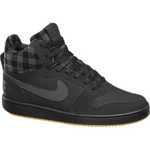 Fekete magasszárú NIKE COURT BOROUGH MID cipő