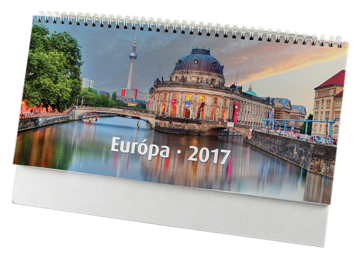 Asztali naptár álló képes Európa 7961