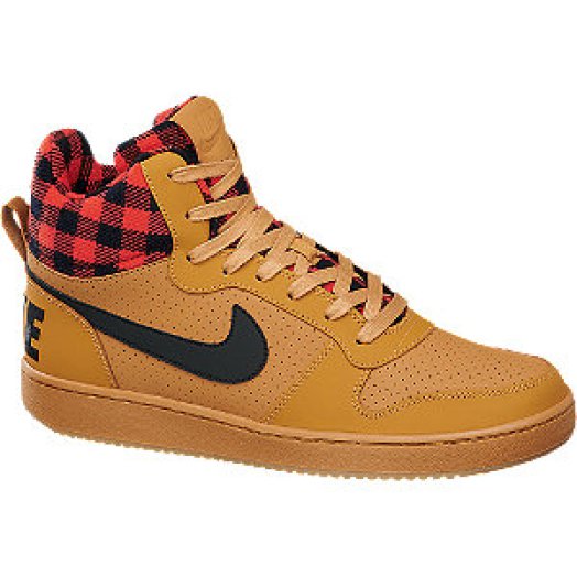 Homokszínű NIKE COURT BOROUGH MID magasszárú cipő