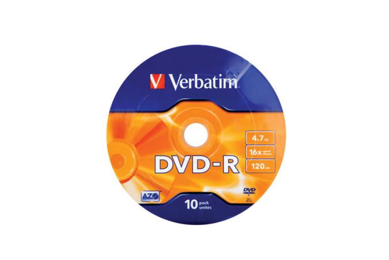Verbatim DVD-R lemez matt 4,7GB 16x zsugor 10db