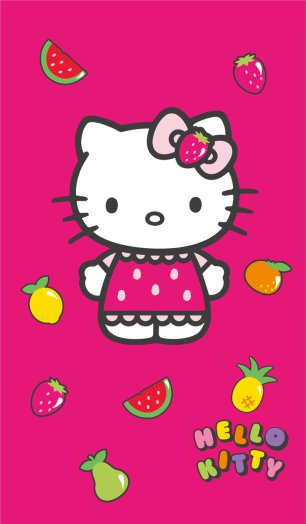 Hello Kitty Fruity törölköző