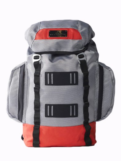 BACKPACK W WHITE/RED