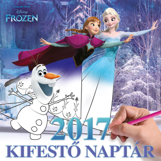 Lizzy nagy lemeznaptár Frozen kifestő naptár
