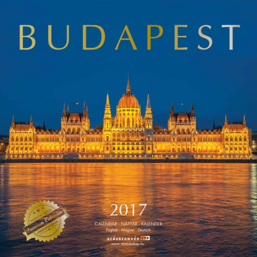 Lemeznaptár Budapest Prémium 30x30cm