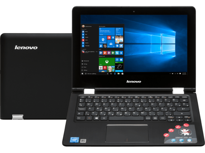 IdeaPad Yoga 300 80M1007H fekete (11,6"/Celeron/2GB/500GB/Windows 10)
