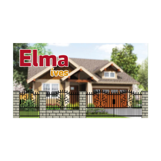 KERÍTÉSELEM ELMA NAGYKAPU JOBB ÍVES BRONZ 1700X1580X25MM