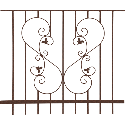 KORLÁT ELMA SIMA BRONZ 1200X1000X40MM