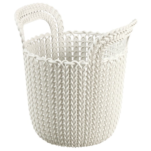 KNIT KOSÁR 3L FEHÉR, KEREK