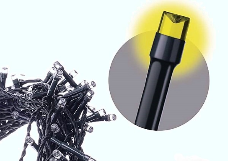 Emos klasszikus kar. fényfüzér 2.5m, 50led,ip20, meleg fehér